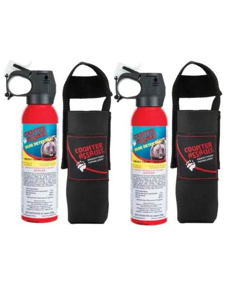 Counter Assault 32-Foot Bear Spray (8.1 oz.) with Holster - 2 Cans
