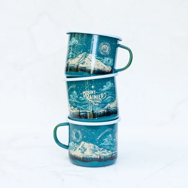 Final Switchback Fireproof Enamel Mugs