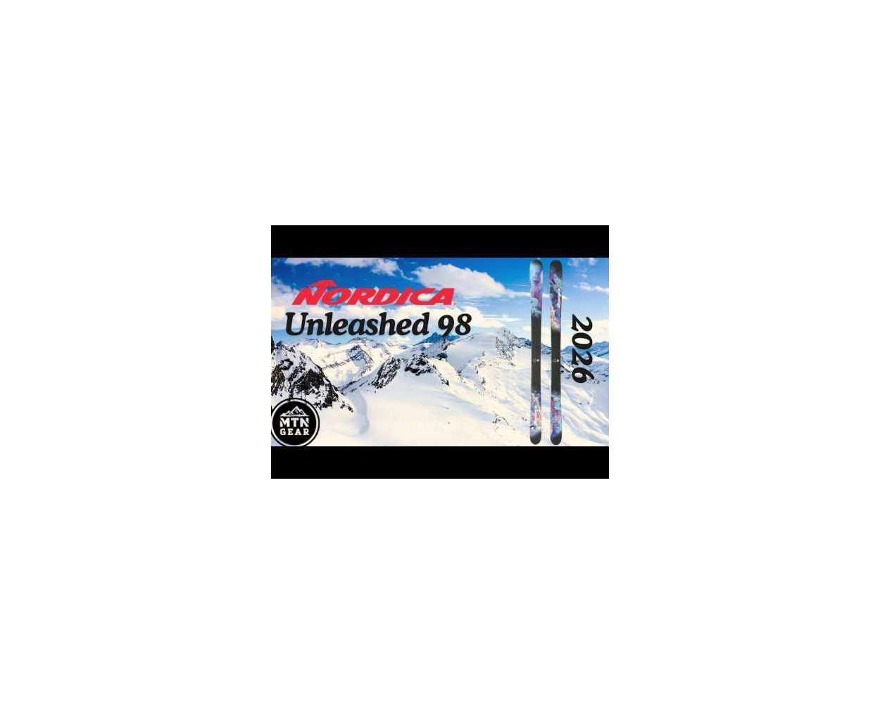 Nordica Unleashed 98 Skis 2026 | Playful All-Mountain | MTN Gear