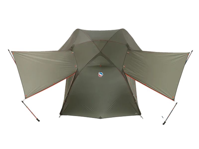 Big Agnes Copper Spur UL3 dual door and vestibule setup