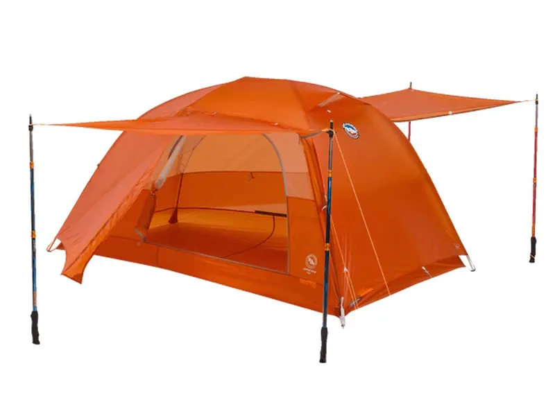Interior comfort and storage features inside the Big Agnes Copper Spur UL3 tent